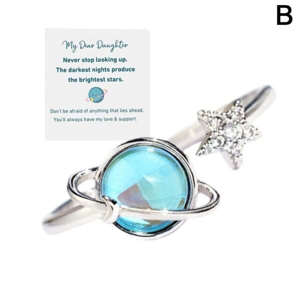 Hot-Selling Rotatable Planet Ring for Women - Stress-Relieving Anxiety-Relief Rotating Index Finger Ring