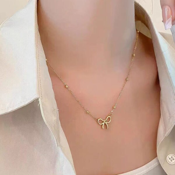Classic Sweet Bow Pendant - Unique-Designed Collarbone Necklace