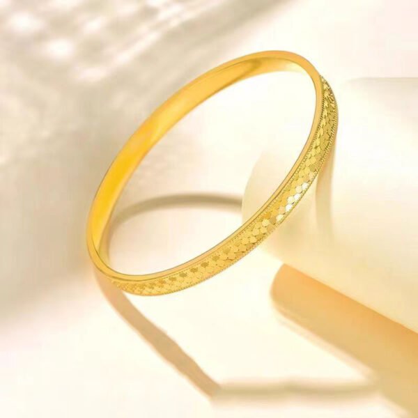 Fashionable Minimalist Dragon Scale Bracelet, Closed Bright Gold Sparkling Mirror Wristband, Factory Direct Wholesale
